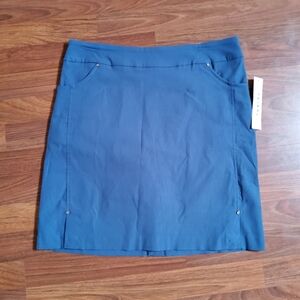 New Tribal Pull On Skort Mini Skirt Size 12 Blue